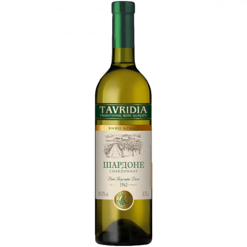 Вино Тавридия Шардоне белое полусладкое 0,75 л