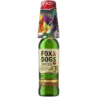 Настойка Fox &amp; Dogs Spiced 0,7 л в подарочной упаковке + стакан
