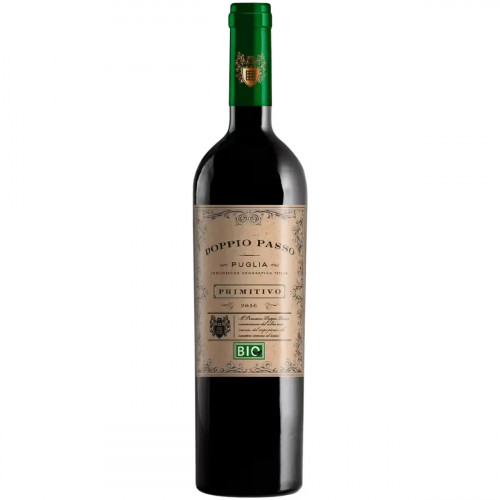 Вино Masseria Doppio Passo Primitivo Bio красное полусухое 0,75 л